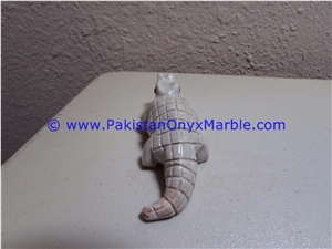 Marble Animals Crocodile Alligator Carved Gifts
