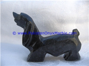Marble Animals Dog Statue Sculpture Figurine
