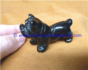 Marble Animals Dog Statue Sculpture Figurine