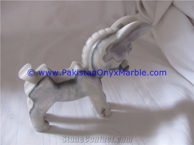 Marble Animals Donkey Statue Sculpture Figurine