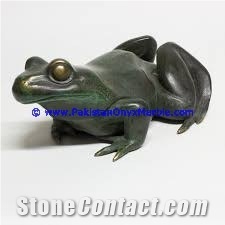Marble Animals Frogs Statue Sculpture Figurine