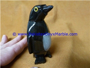 Marble Animals Penguin Statue Sculpture Figurine