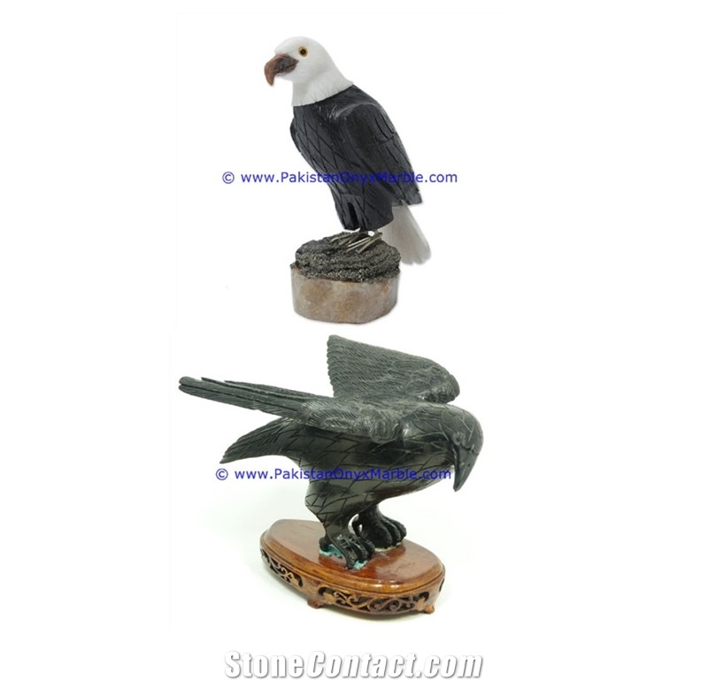 Marble Birds Eagle Statue Sculpture