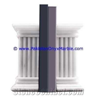 Marble Bookend Column Pillar Pedestal Shaped