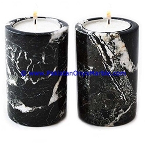 Marble Candle Holders Cylinder Shaped Stands