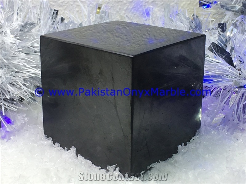 Marble Cubes Blocks Black