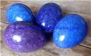 Marble Eggs Decorative Colored Multi Stone