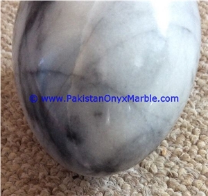 Marble Eggs Decorative Gray Marble