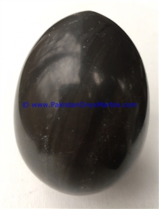 Marble Eggs Decorative Jet Black Marble