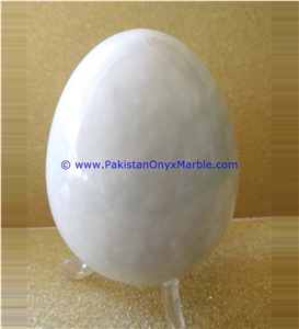 Marble Eggs Decorative Ziarat Carrara White