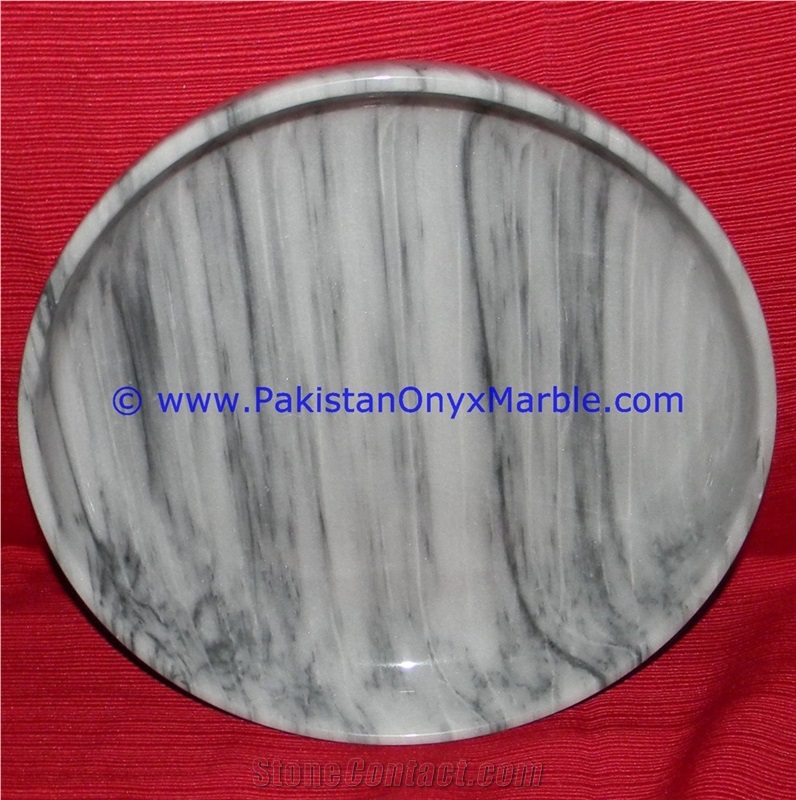 Marble Fruit Bowls Gray Marble Dish Cake Plates
