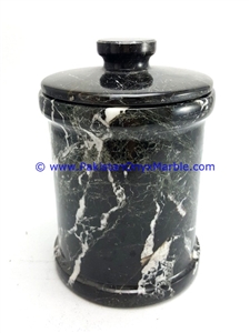 Marble Jars Black Zebra Marble