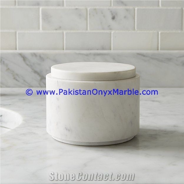 Marble Jars Ziarat Carrara White Marble