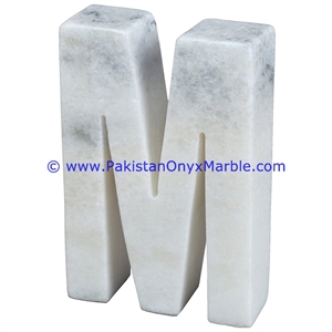 Marble Letters a to Z Shaped Hand Carved Bookend