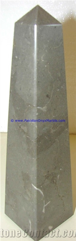 Marble Obelisks Fossil Corel Marble Handcrafted