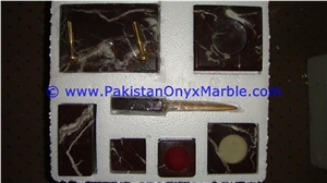 Marble Office Accessories Set