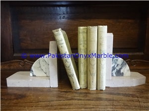 Marble Plaques Shaped Handcarved Natural Bookend