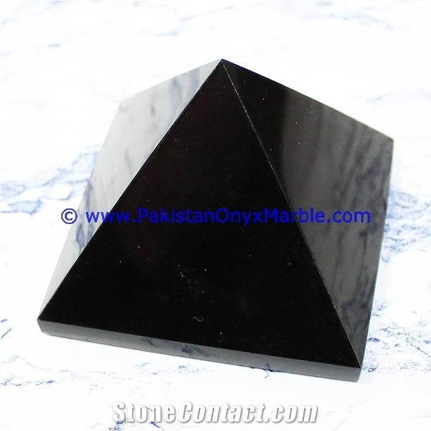 Marble Pyramids Jet Black Marble