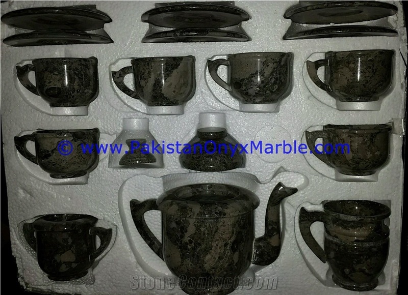 Marble Tea Cup and Saucer Set Tea