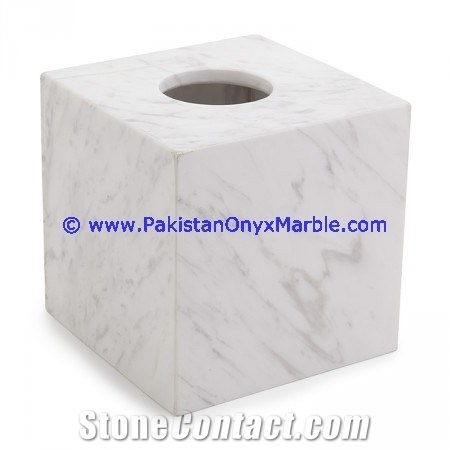 Marble Tissue Box Cover Holder