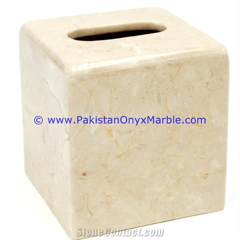 Marble Tissue Box Cover Holder