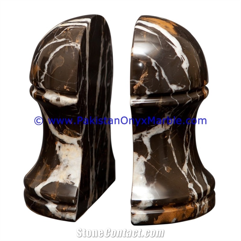 Marble Trophy Acorn Shaped Handcarved Bookend