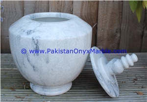 Marble Urns Ziarat Carrara White Adult Pet Ash Urn