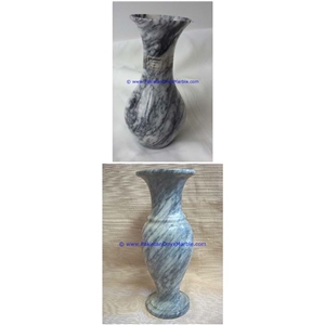 Marble Vases Gray Marble Handcrafted Natural