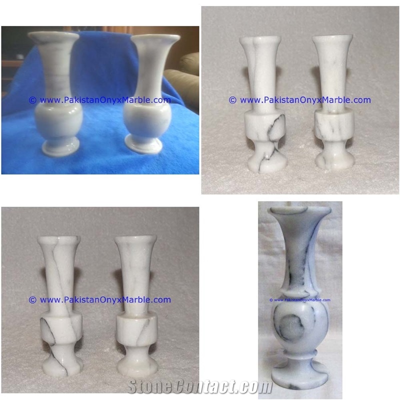 Marble Vases Ziarat Carrara White Marble