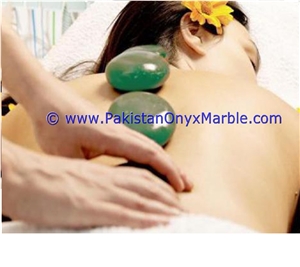 Nephrite Jade Natural Green Massage Stones