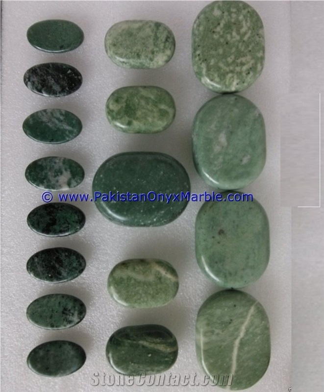 Nephrite Jade Natural Green Massage Stones