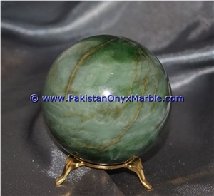 Nephrite Jade Polished Green Ball Sphere