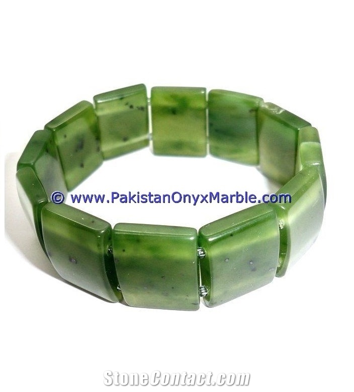 Nephrite Jade Polished Green Bangles