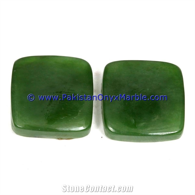 Nephrite Jade Polished Green Cabochons