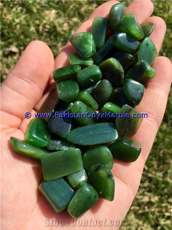 Nephrite Jade Polished Tumbled Stones