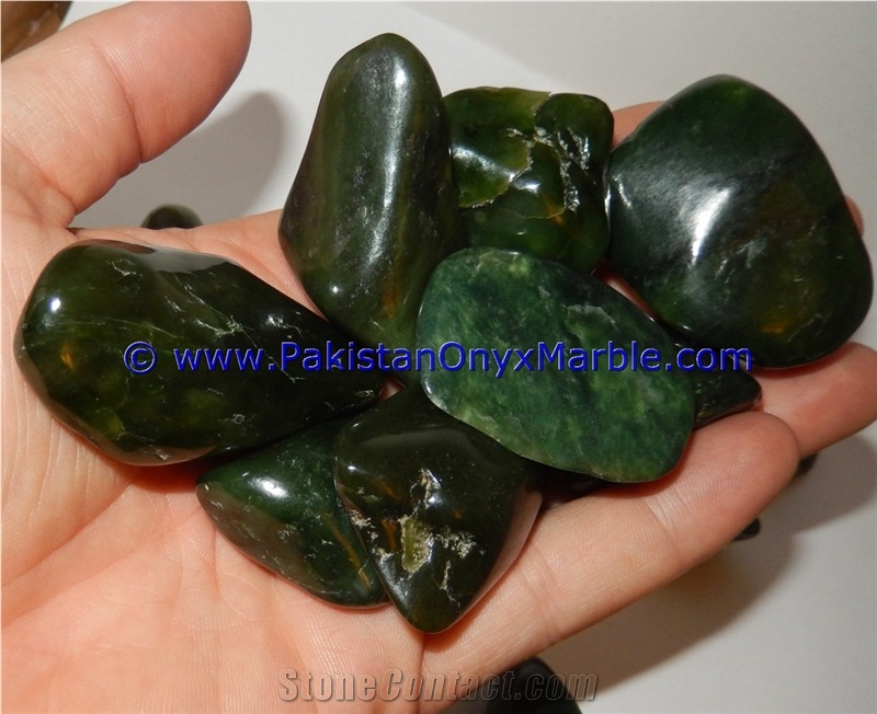 Nephrite Jade Polished Tumbled Stones