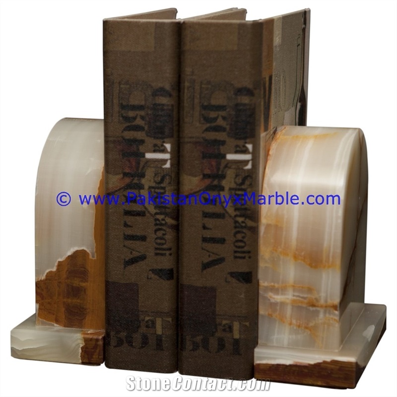 Onyx Bookends Round Shaped