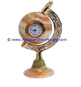 Onyx Globe Shaped Clocks