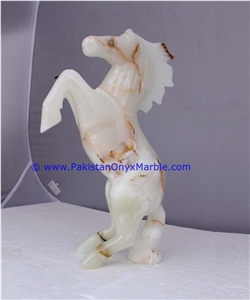 Onyx Horse Statue Figurine Sculpture
