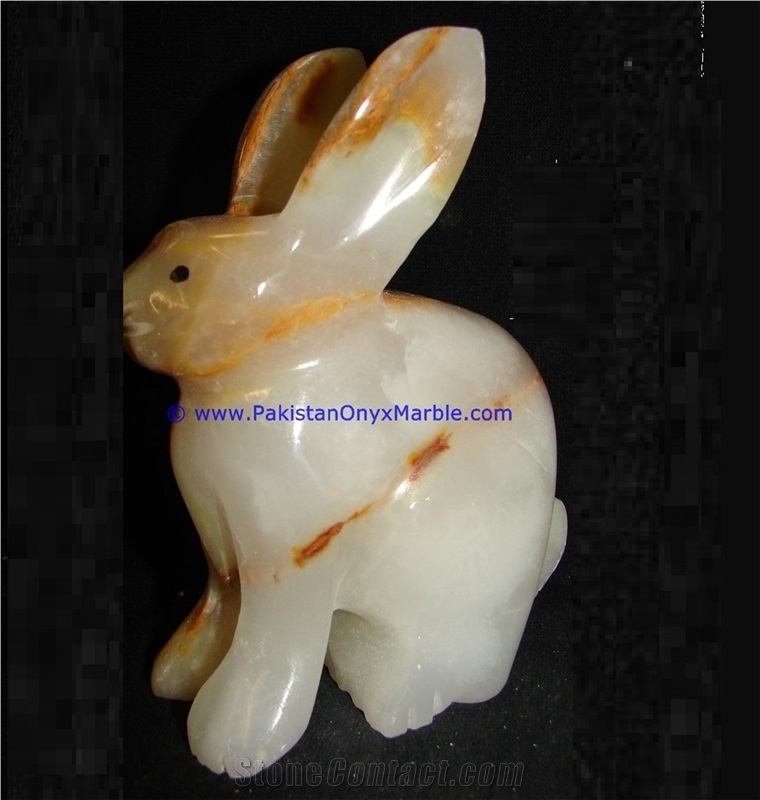 Onyx Rabbit Statue