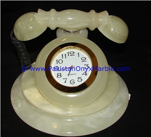 Onyx Telephone Shaped Clocks