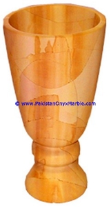 Teak Wood Marble Vases Burmateak Marble