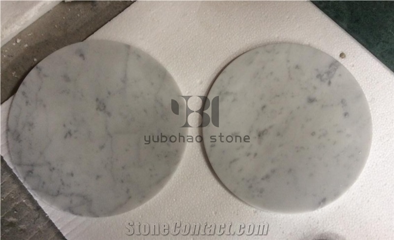 Best Price Natural White Carrara Marble Tray Plate