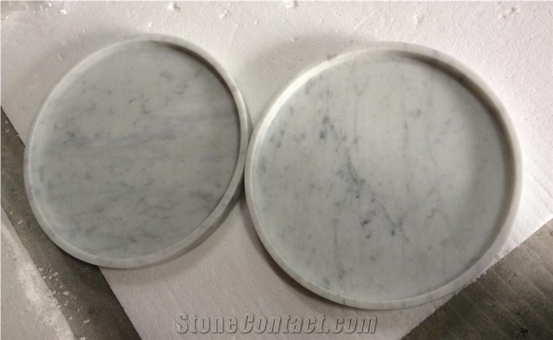 Carrara White for Tea Coaster/Kitchen Trays Plates
