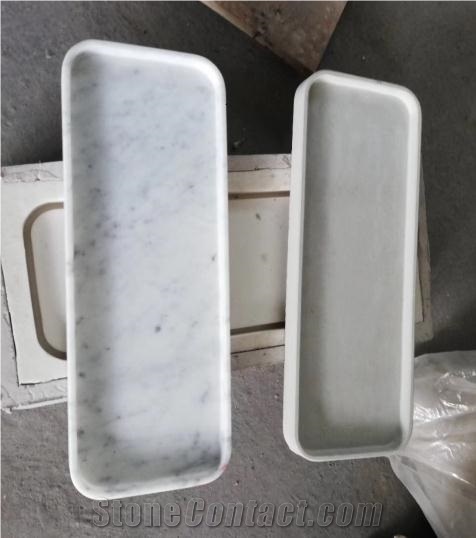 Carrara White, Marble, Bathroom Toothbrush Holders
