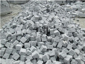 China Bianco Sardo Grey Granite G623 Cobbles/Cubes