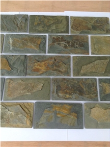 China Cheap P020 Rust Slate Z Stone Wall Cladding