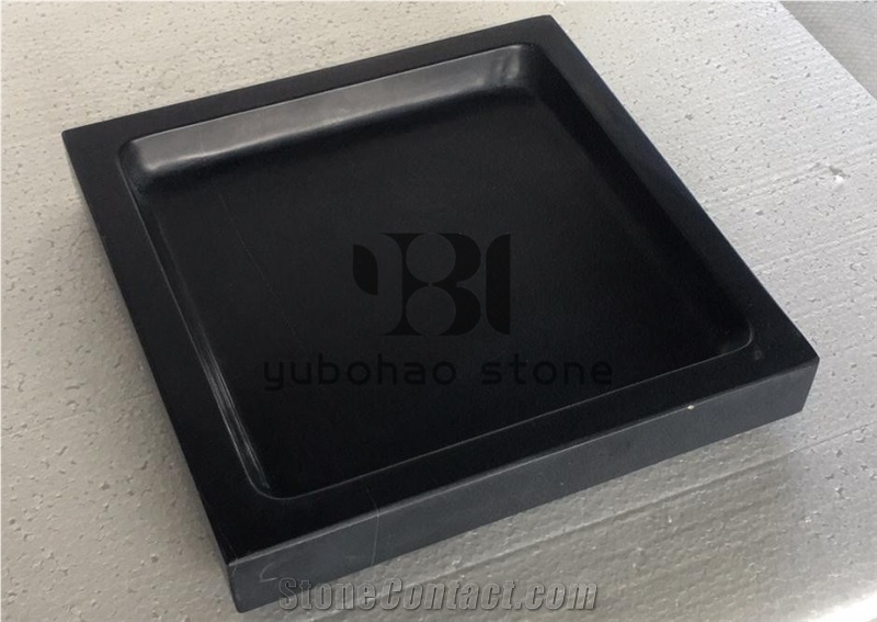 China Marquina Marble Serving Plates Coffe Trays