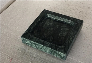 Natural Dark Green Marble for Bathroom Accessories