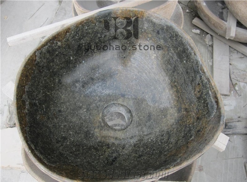 Natural Oval Basin Bathroom Decor,Cast Stone Basin